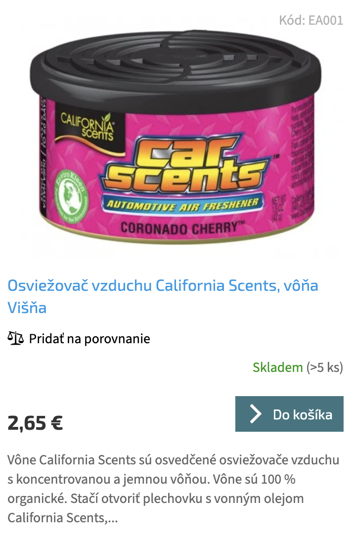 Vůně do auta